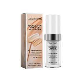WEST MONTH Tone-Adjusting Concealer Foundation Liquid, 30 ml